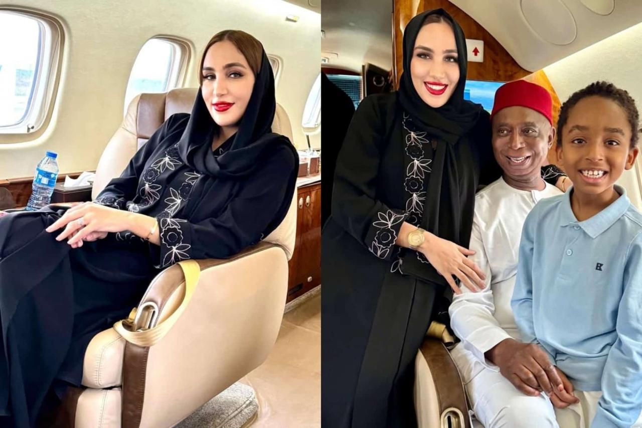 Laila Charani shares family photo with Ned Nwoko and son