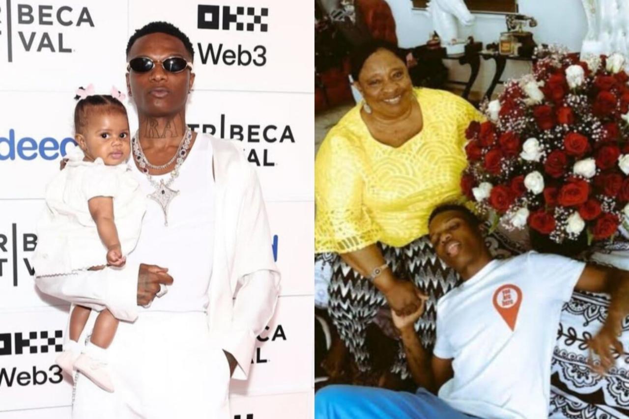 Wizkid says his daughter looks like his mother