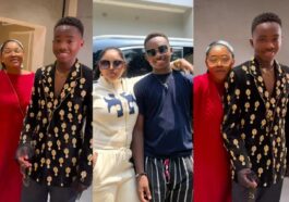 Mercy Aigbe prays to God as son turns 15