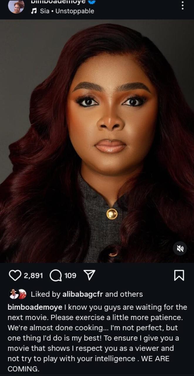 Bimbo Ademoye says she isn't perfect