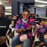Kazim Adeoti surprises Mercy Aigbe with Labubu