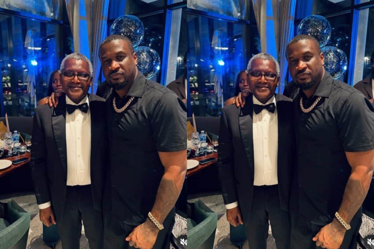 Peter Okoye and Aliko Dangote
