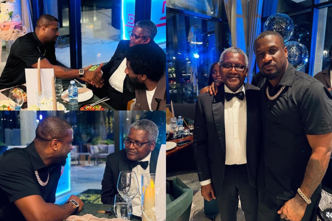 Peter Okoye and Aliko Dangote