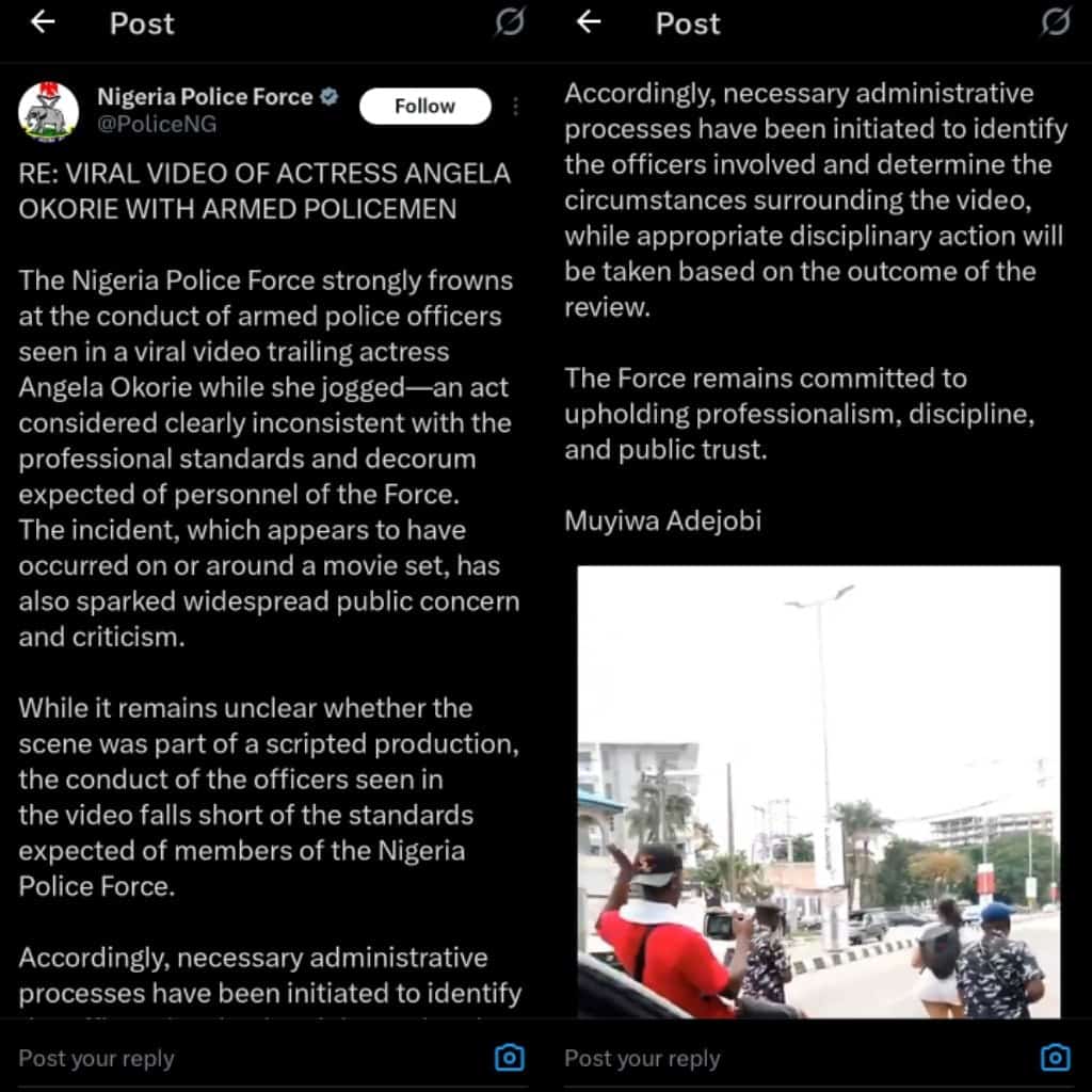 Police to sanction armed officers in video with Angela Okorie