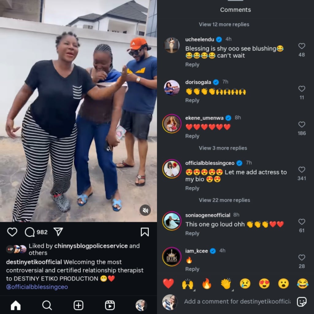 Destiny Etiko says Blessing CEO is shy
