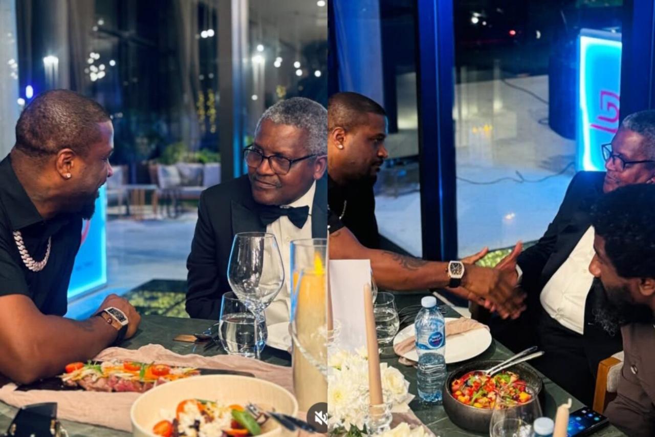 Peter Okoye and Aliko Dangote
