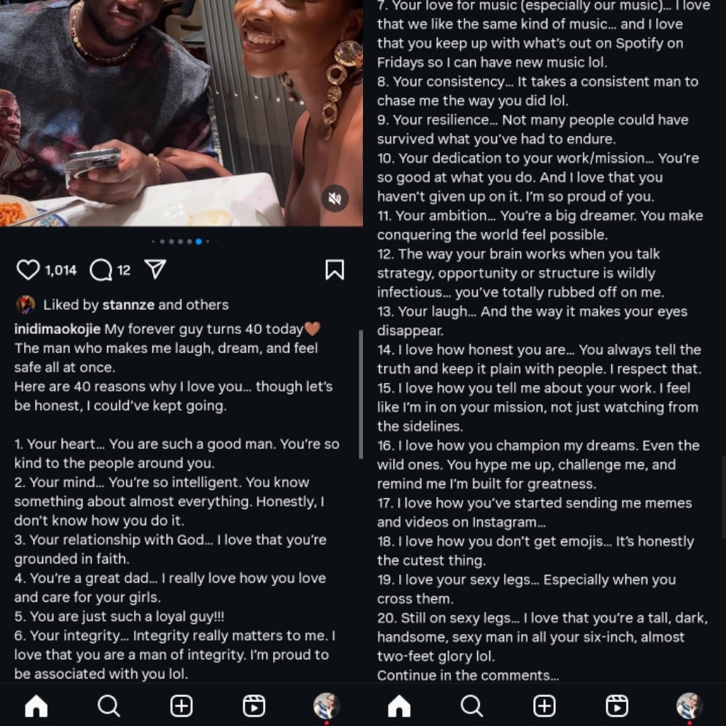 Ini Dima Okojie celebrates husband on his 40th birthday