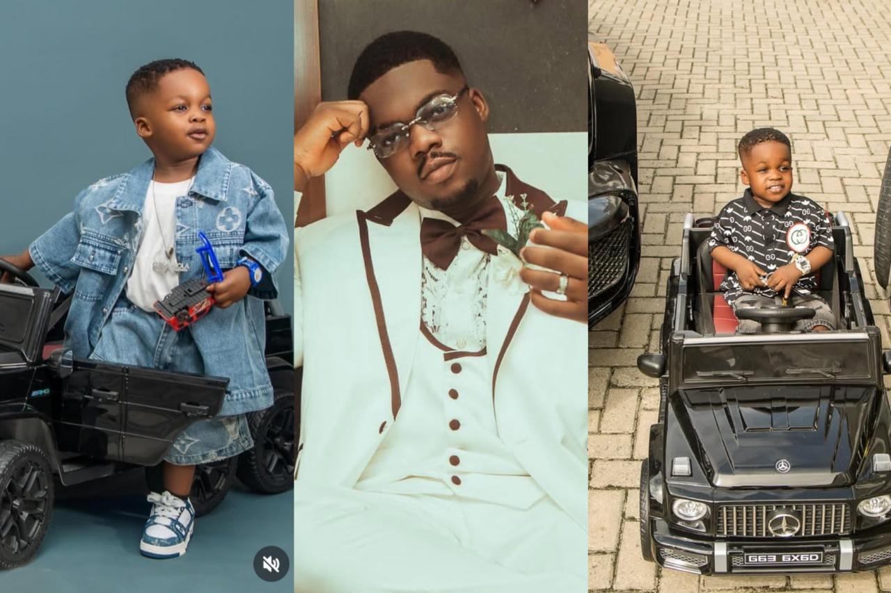 Cute Abiola celebrates son's 2nd birthday