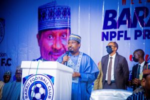 Barau Jibrin Rewards Barau FC Players With Motorcycles, ₦17.5 Million After NPFL Promotion