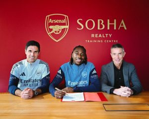 Arsenal have announced the signing of England forward Eberechi Eze from Crystal Palace in a deal worth £60 million, including £8 million in add-ons.