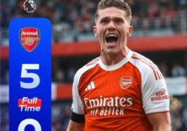 Arsenal produced a five-star performance at the Emirates earlier today, brushing aside Leeds United in a dominant 5-0 victory, but injuries to Bukayo Saka and Martin Ødegaard left a shadow over an otherwise jubilant evening.