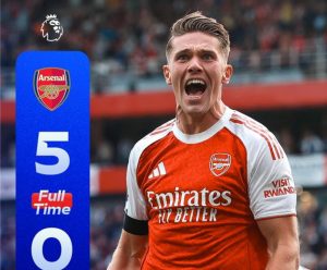 Arsenal produced a five-star performance at the Emirates earlier today, brushing aside Leeds United in a dominant 5-0 victory, but injuries to Bukayo Saka and Martin Ødegaard left a shadow over an otherwise jubilant evening.
