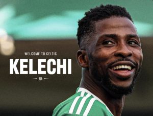 Celtic have announced the signing of Nigerian striker Kelechi Iheanacho on a one-year deal, reuniting him with Brendan Rodgers