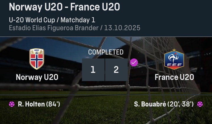 FIFA U20 World Cup Quarter-Final Results After Morocco Beat USA And France Beat Norway