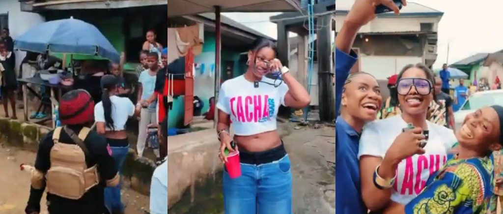 Emotional Moment as Tacha Reunites With Neighbours at Her Former Home Emotional Moment as Tacha Reunites With Neighbours at Her Former Home
