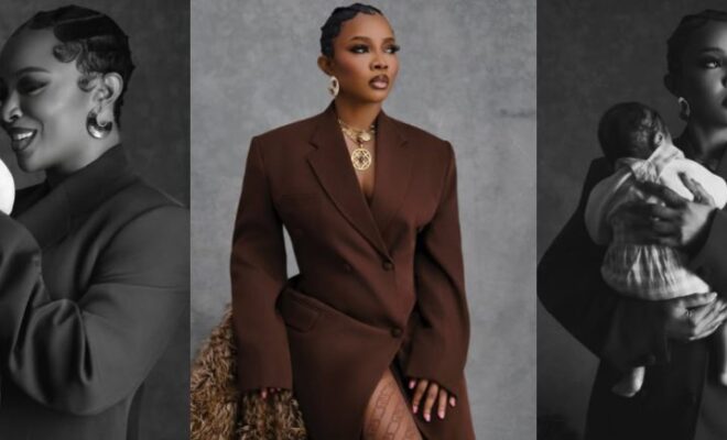 Toke Makinwa Celebrates First Birthday as a Mother, Shares Emotional Message to God